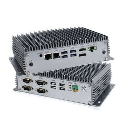Intel I5 ha incastonato il mini computer industriale Fanless del PC si raddoppia porta di COM di Lan With Rs 232