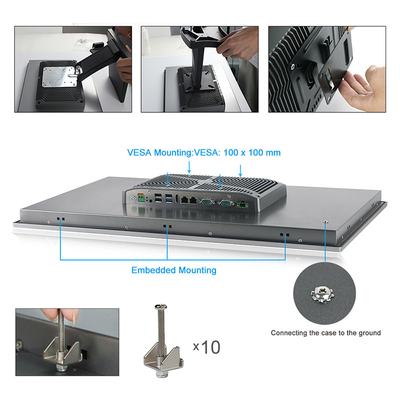 Il PC impermeabile 5G I3 del touch screen IP65 svuota l'informatica industriale del PC del pannello di tocco di HMI