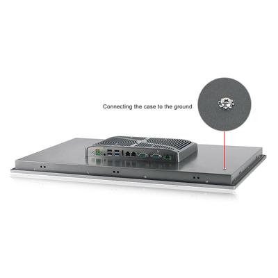 Il PC industriale Fanless del pannello di tocco si raddoppia Lan Pc Vesa Mount 24&quot; 1920 x 1080