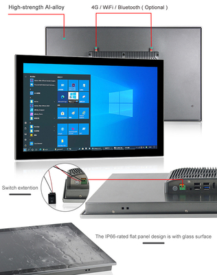 Computer a 24 pollici di tocco del CPU di I7-8565U del PC industriale del pannello con 4G 5G WIFI facoltativo