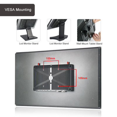 Sistema industriale Fanless di Linux Ubuntu Debian di vittoria 10 di sostegno del PC del pannello di tocco di I7 8565U