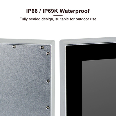 Il pannello di tocco industriale a 24 pollici J1900 impermeabilizza il PC del pannello di IP69K