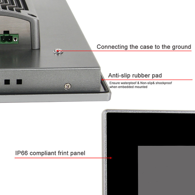 15&quot; ottavo PC industriale Fanless capacitivo del pannello di tocco di GEN I3 Linux multi AIO