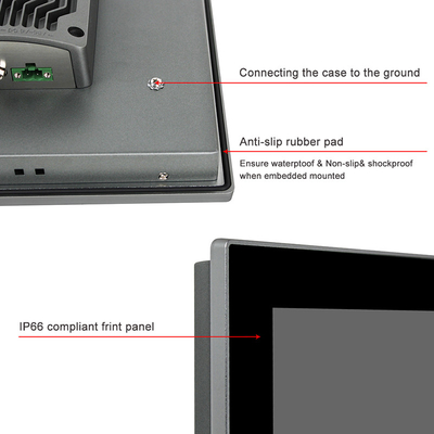 17,3» PC incastonati Fanless capacitivi su ordinazione del centro I3 del pannello del touch screen Windows11