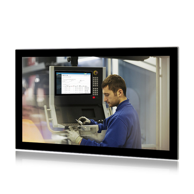 Multi lan J6412 4G 128GB di tocco tre di HMI del PC industriale a 24 pollici del pannello