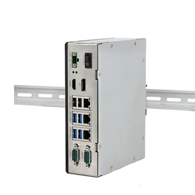 PC Fanless industriale Windows10/11 8gb della ferrovia di BACCANO mini con una lan di 3 X