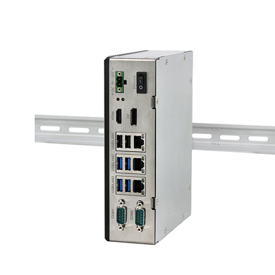 Il computer industriale incastonato irregolare J6412 si raddoppia supporto della ferrovia di BACCANO di Lan Quad Core Windows 10