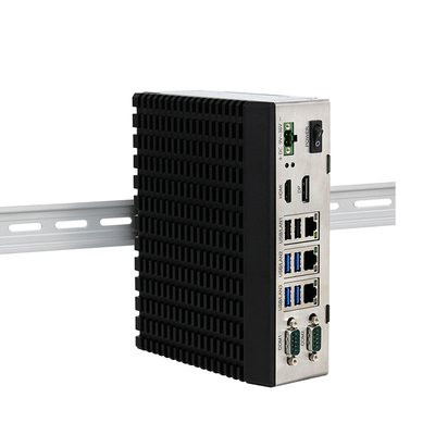 Il computer industriale incastonato irregolare J6412 si raddoppia supporto della ferrovia di BACCANO di Lan Quad Core Windows 10