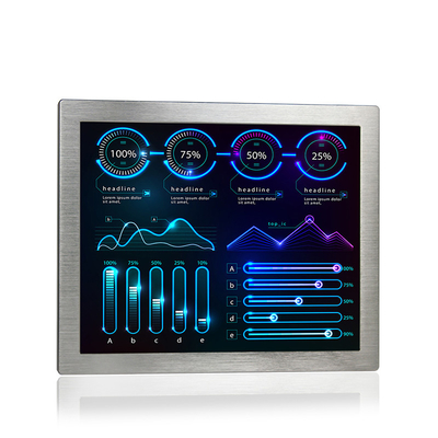 17&quot; industriale impermeabile tutto di tocco capacitivo in uno SSD 1280 x 1024 del PC 4G RAM 128G