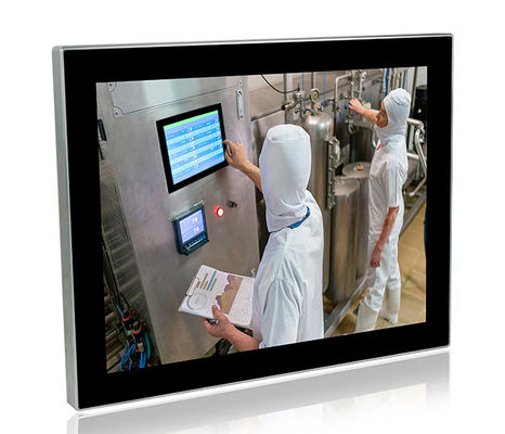 Monitor impermeabile del computer del touch screen SUS304 di acciaio inossidabile del PC del pannello di Washdown di IP69K