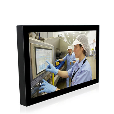 Lan Fanless a 21,5 pollici USB RS232 PCAP del touch screen del pc del pannello IP67