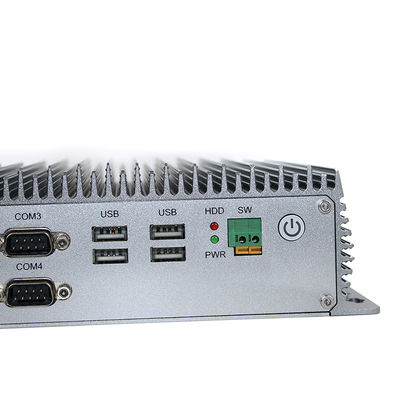 ottavo PC Fanless industriale della lega di alluminio del CPU mini, SSD I3 Fanless Mini Pc di MSATA 128G