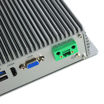 lan 6 X USB 4 X RS232 del PC Fanless J1900 2 X di 15W X86 Mini Industrial Embedded Box