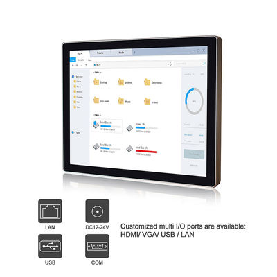 Pc irregolare del touch screen di Pcap, 19&quot; computer del pc del touch screen della lega di alluminio di Ip69k