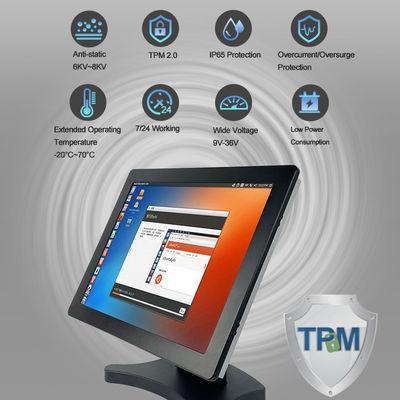 Industriale tutto di Intel I7 8565U Tpm in un PC RS232 dello schermo attivabile al tatto