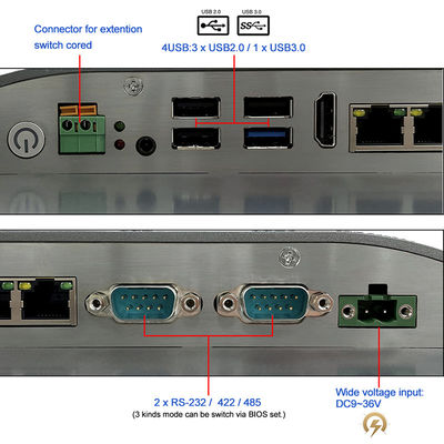 Monitor irregolare a 17,3 pollici del touch screen di 4G WiFi Bluetooth di tocco del PC industriale grandangolare del pannello