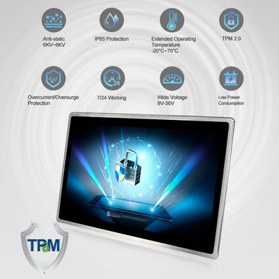 PC industriale del touch screen di VESA 1.6GHz 10 punti di TPM2.0 capacitivo