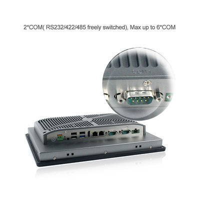 Personal computer industriale di RS232 RS485, 12&quot; pc Fanless di tocco resistente piccolo