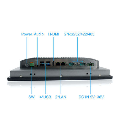 PC impermeabile del touch screen di X86 Intel I3 TPM2.0 per il supporto del pannello dell'interfaccia di macchina umana