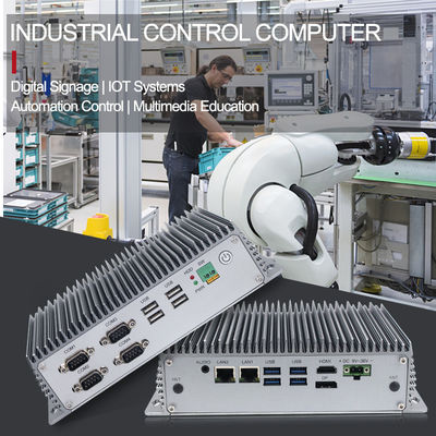 Controllo industriale di automazione industriale di Intel Core I7 dei porti di Mini Pc Fanless Two Ethernet