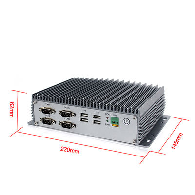 Pc industriale della ferrovia di baccano di Intel I7 4g Lte, X86 Rs232 Rs485 Windows 8 Mini Pc