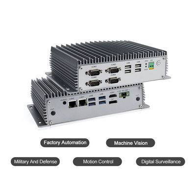 2.1GHz computer incastonato Fanless dual core Mini Box Pc Windows 10