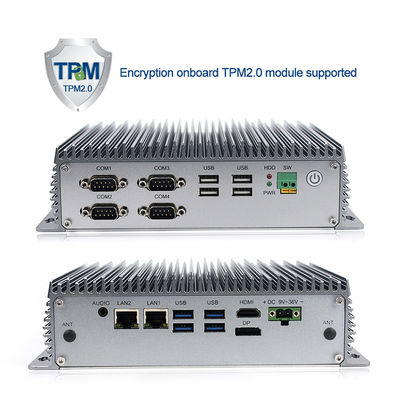 2.1GHz computer incastonato Fanless dual core Mini Box Pc Windows 10