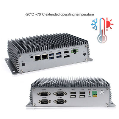 Intel I5 ha incastonato il mini computer industriale Fanless del PC si raddoppia porta di COM di Lan With Rs 232