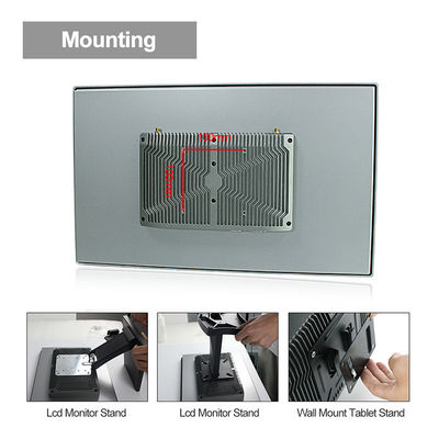 Ottavo multi tocco PCAP VESA di GEN I3 I5 I7 del PC da tavolino Fanless a 21,5 pollici del pannello IP67