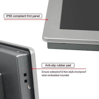 PC incastonato Fanless TPM2.0 1500nits a 15,6 pollici del pannello di HMI per il sistema di controllo