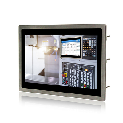Touch screen industriale lavabile 400cd/m2 incastonato esposizione VGA DVI di IP69K