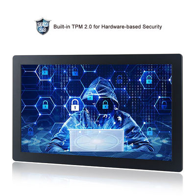 PC incastonato Fanless 21,5&quot; del touch screen resistente computer del pannello di FHD LED I7