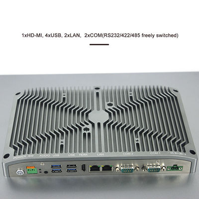 PC incastonato Fanless 21,5&quot; del touch screen resistente computer del pannello di FHD LED I7